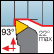 Zun. 60° trikotni, pristop 93°